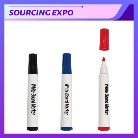 Low Ordor Large White Board Marker Dry Wipe Pen Extra Wide Tip Dry