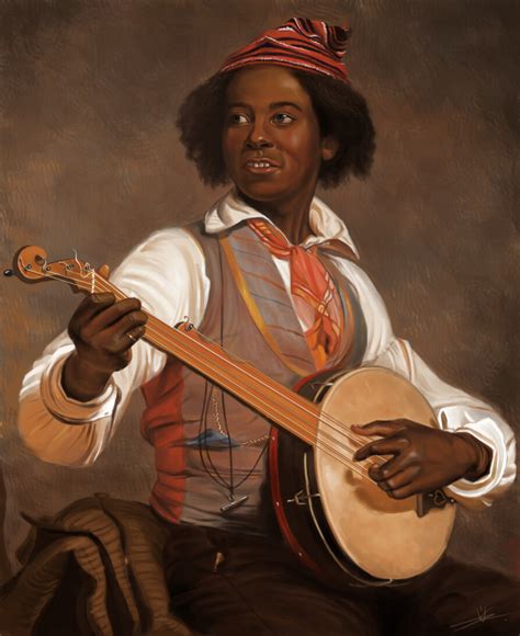 Artstation Study Of William Sydney Mounts The Banjo Player 1856