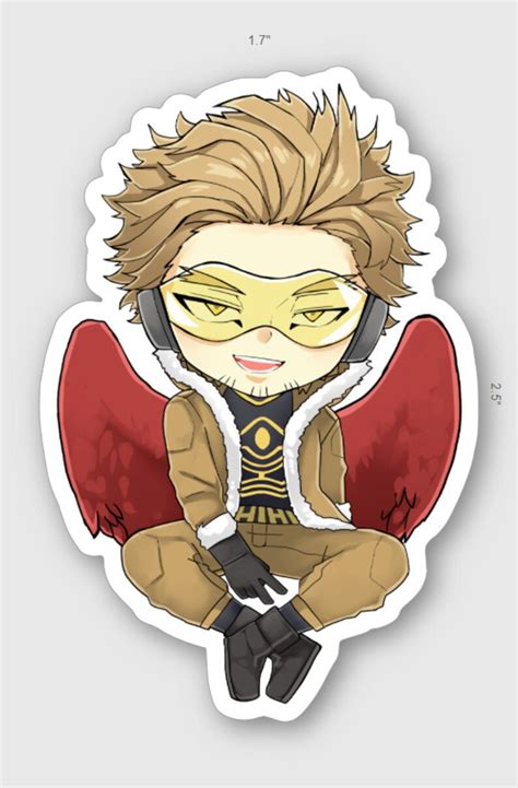 Hawks Sticker My Hero Academia Anime Stickers Laptop Etsy