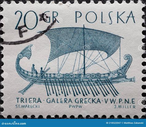 Polandcirca 1963 Timbre poste Imprimé En Pologne Montrant Un Ancien