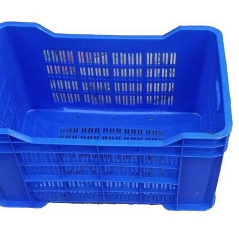 Blue Plastic Vegetable Crate At Rs Daman Id