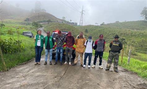 En El Corregimiento Del Alto El Nudo Son Capturadas Cinco Personas Por