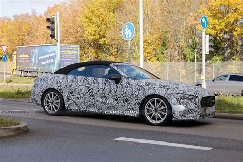 2023 Mercedes CLE Convertible Sheds A Little Cammo In Latest Test Run ...