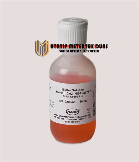 HACH Buffer Solution PH 4 01 Color Coded Red 50 ML Utatip