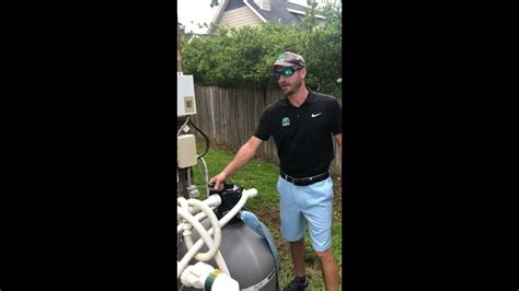 How To Backwash Your Pools Sand Filter Youtube