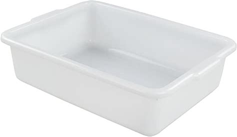 Fosly Lot De Bassine Cuvette Plastique Blanche Rectangulaires