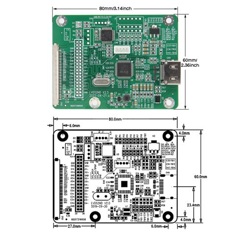 Geekworm Lvds To Hdmi Adapter Board With Lvds Cable