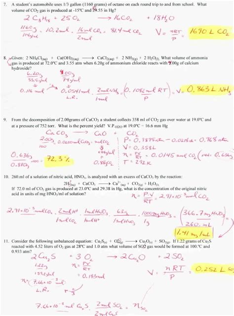 Limiting Reactant Practice Problems Worksheets