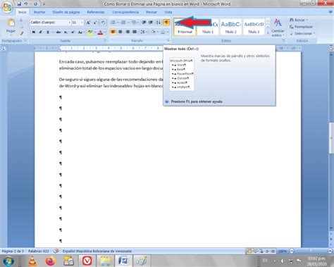 C Mo Borrar O Eliminar Una P Gina En Blanco En Word Mira C Mo Se Hace