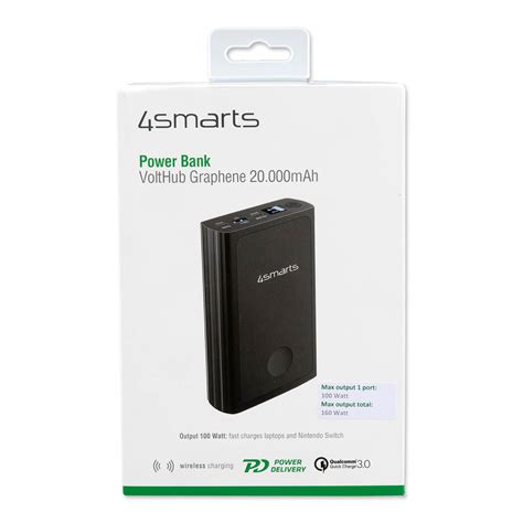 4smarts Powerbank VoltHub Tesla Graphene 20000mAh With 160W Fast Charge