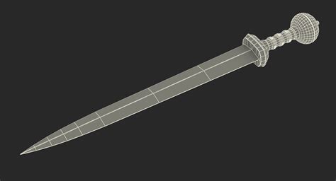 Roman Battle Gladius Sword 3d Model 19 3ds C4d Fbx Ma Obj Max