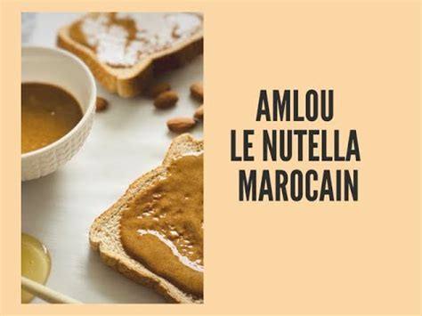 Amlou Le Nutella Marocain P Te Tartiner Facile Pleine D Nergie