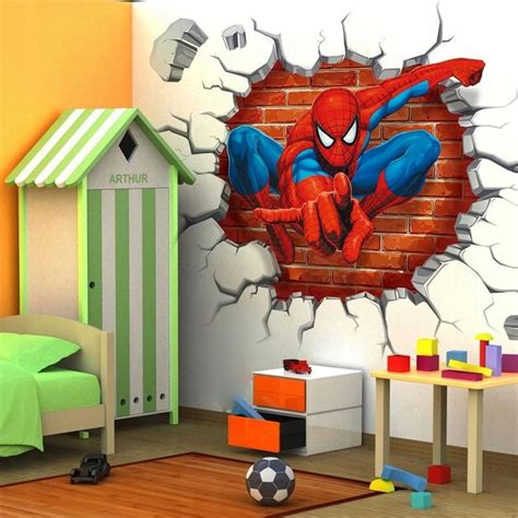 Naklejki na ścianę szafkę SPIDER MAN PAJĄK 3D XXL 9707779373 Allegro pl