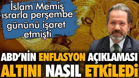 Slam Memi Abd Enflasyon A Klamas Ndan Sonra Alt Nda Son Durum Ne