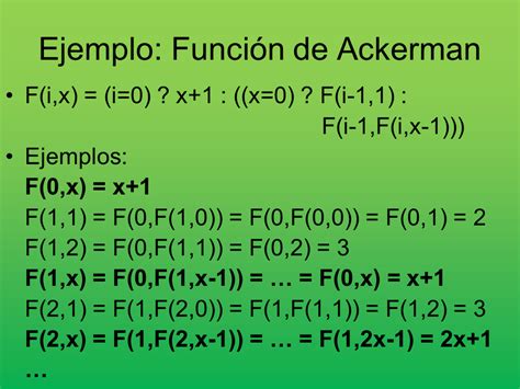 Funciones Recursivas