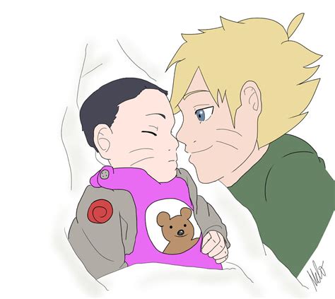 Boruto And His Little Baby Sister By Xlilmelo On Deviantart