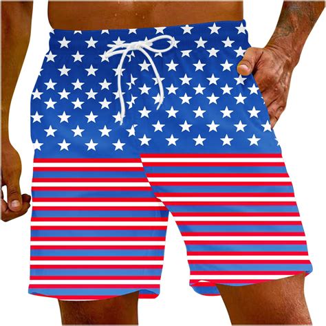 American Flag Men S Swim Trunks 5 Inch Quick Dry Board Shorts Drawstring Beach Sports Shorts