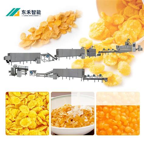 Automatic Wheat Flakes Machine Cereal Corn Flakes Making Machine