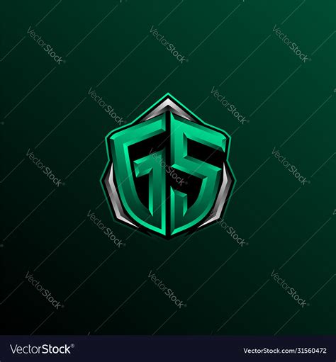 Initial gs logo design gs logo design Royalty Free Vector