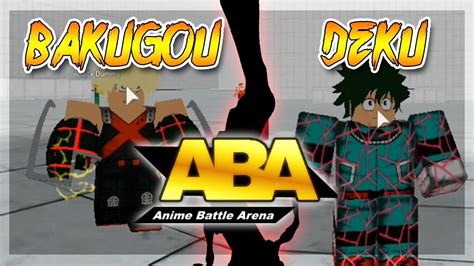 New Bakugou And Deku Full Showcase In Aba Anime Battle Arena