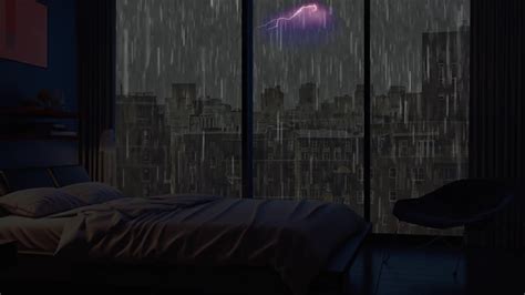 Sleep Right During Heavy Rain, Strong Wind & Thunder At Night | 3 Hours Video - YouTube