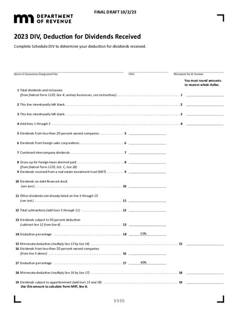 Fillable Online Form 1099 DIV Dividends And Distributions How To File