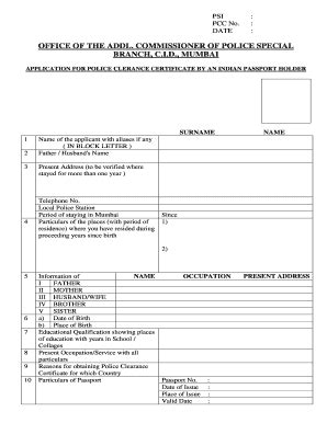 Fillable Online Pcc Form Doc Book Formated Fax Email Print Pdffiller