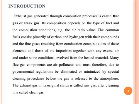 Flue gas analysis