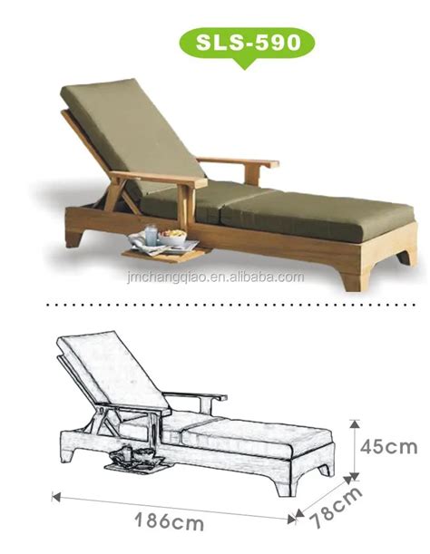 Enjoyable And Relax For Beach Swimming Pool Wood Beach Chair Sls 560