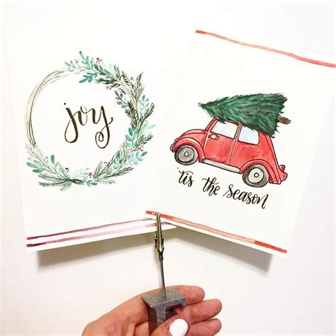 Emma Jane Lefebvre On Instagram Hand Painted Christmas Cards Paint