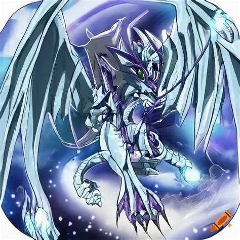 Yugioh Artwork Of A Dragon With Dark Blue Skin On Craiyon