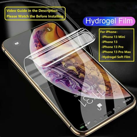 For Iphone Pro Max Plus Mini Tpu Hydrogel Soft Screen