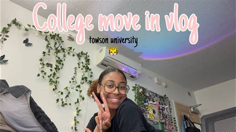 College Move In Vlog Towson University Res Towers Youtube