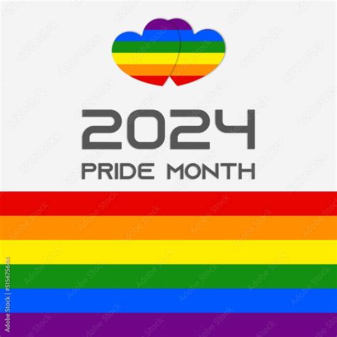 Pride Month 2024 2024 Pride Month Flag Website Banner Lgbtq Website Wallpaper Stock