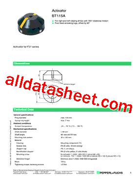 bta datasheetpdf pepperlfuchs