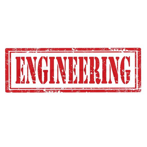 engineering stamp stock vector colourbox