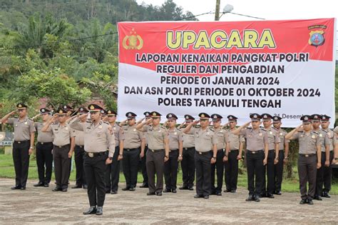 31 Personel Polres Tapteng Naik Pangkat WASPADA