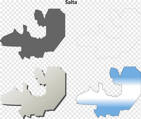 Conjunto De Mapa De Contorno En Blanco De Salta Png Pngwing