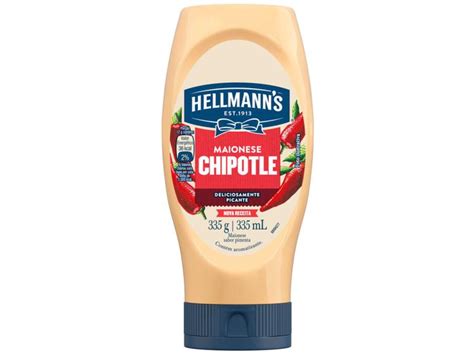 Maionese Hellmanns Chipotle Sabor Pimenta 335g Maionese Vegetal