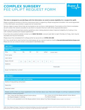 Bupa Uplift Form Complete With Ease Airslate Signnow