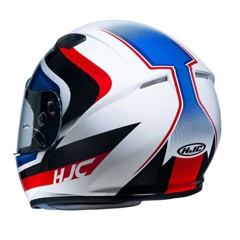 Casco Moto Integral Hjc Cs 15 Rako Blanco Rojo Azul Brillo TALLE XL