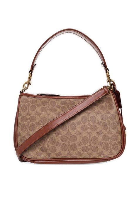 Coach Cary Monogram Pattern Crossbody Bag In Brown Lyst