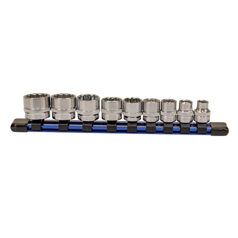 Oemtools Sae Low Profile Socket Set 9 Piece