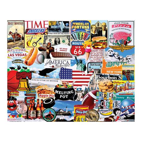 White Mountain Puzzles I Love America 1000 Piece Jigsaw Puzzle