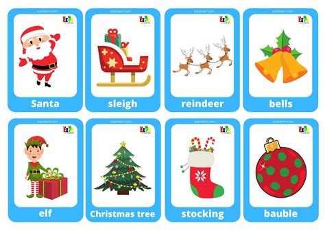 Christmas Game Cards Mini Flashcards