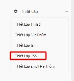 dua code css vao website