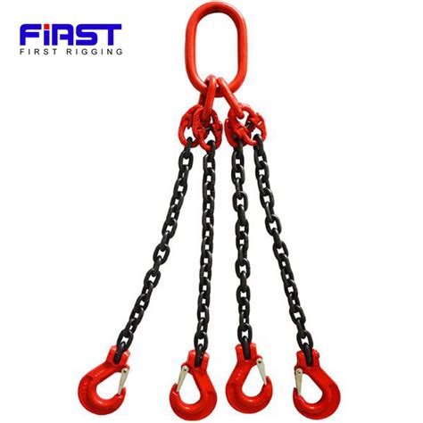 Hardware G80 4 Legs Adjustable Lifting Chain Sling For Airport