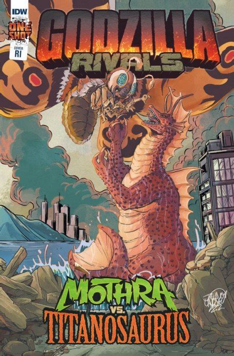 Godzilla Rivals Mothra Vs Titanosaurus Idw Publishing Comic Book