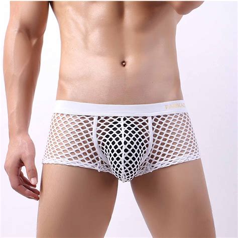 Yohome Men S Low Rise Nightwear Sexy Underwear Man Transparent Mesh