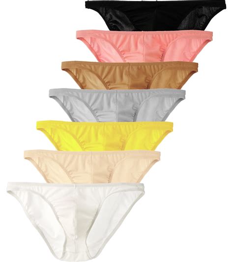 Yuyangdpb Men S Lightweight Low Waist Bikini Underwear Ice Silk Briefs 7pack XL Walmart